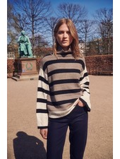 Millicent Stripe Pullover | Taupe