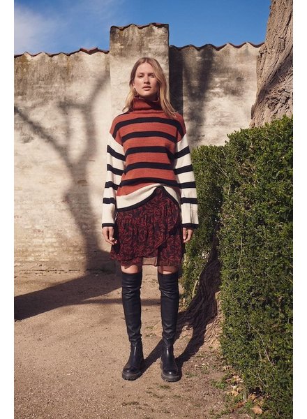 Millicent Stripe Pullover | Rust