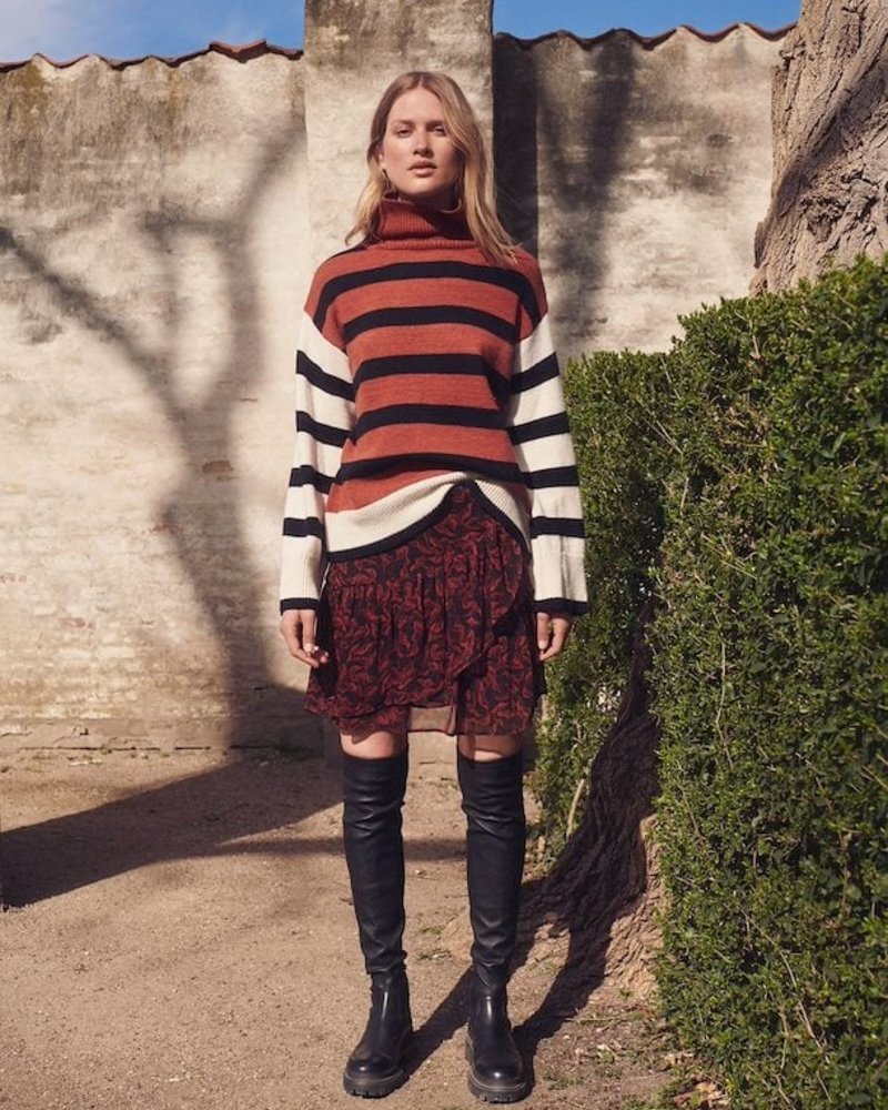 Millicent Stripe Pullover | Rust