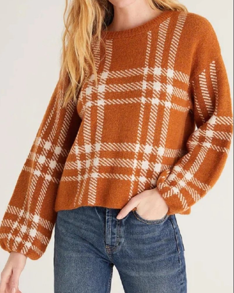 Z Supply Solange Plaid Sweater