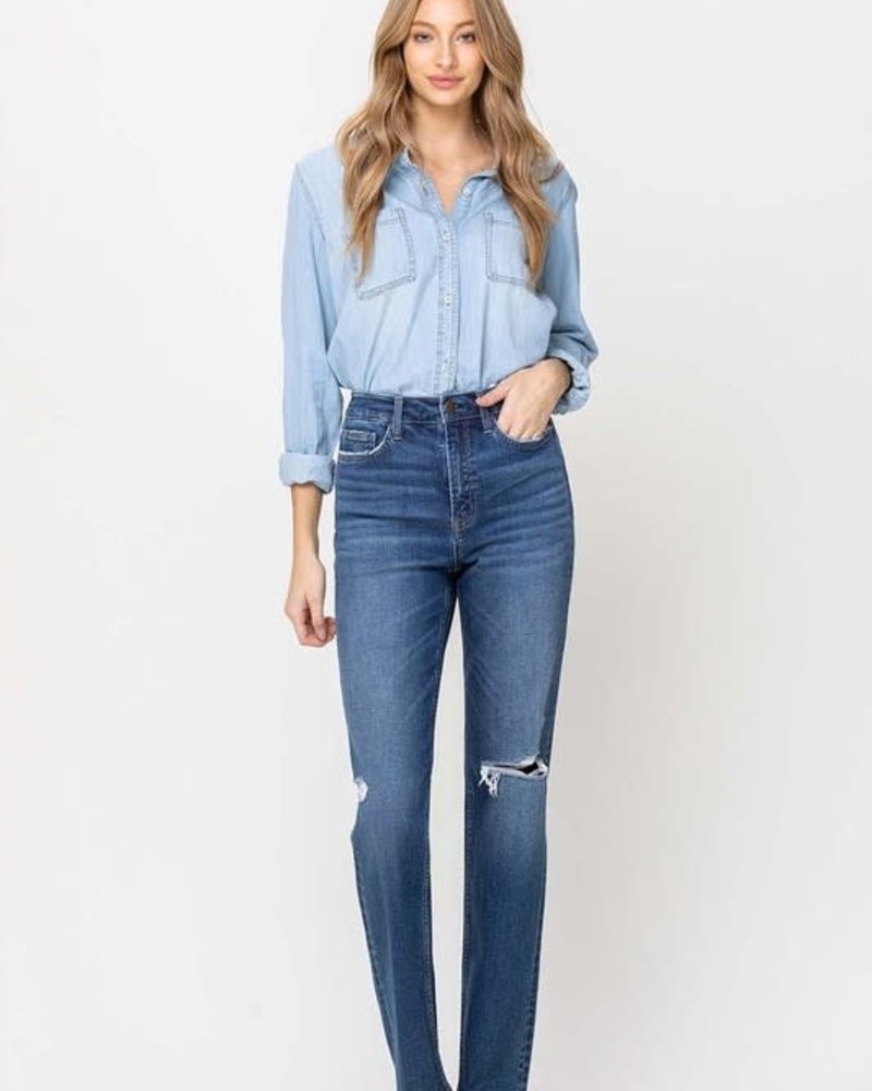 Los Angeles High Rise Straight Jeans - Thelma & Thistle