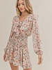 Dune Flowers Ruffle Mini Dress