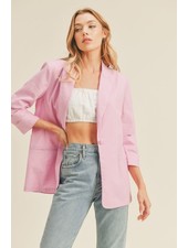 Pink Lavender Oversized Blazer