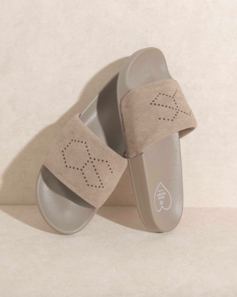 The Journey Grey | Perforated Slides | Grey