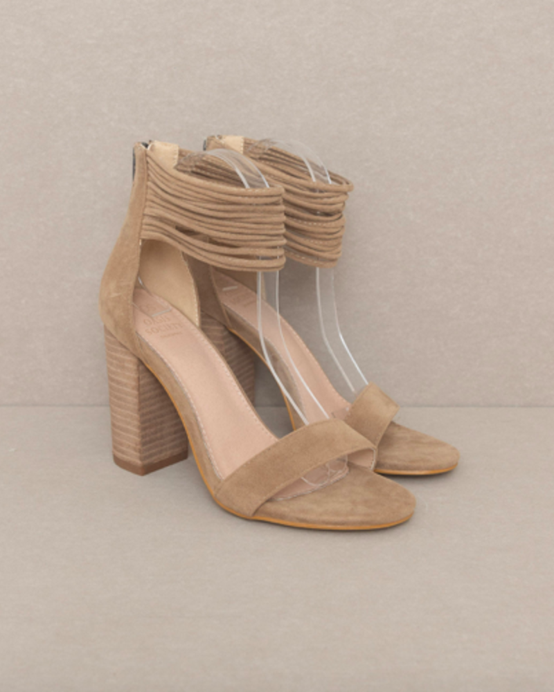 The Blake | Strappy Ankle | Taupe