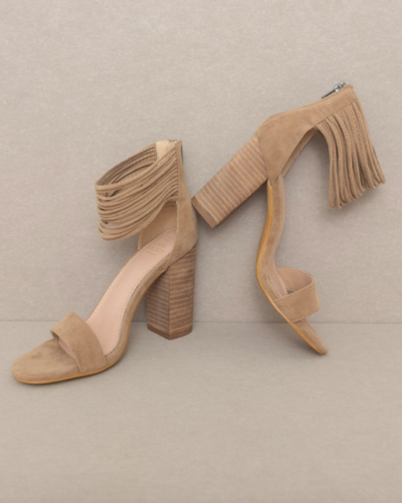 The Blake | Strappy Ankle | Taupe