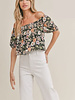 Getaway Garden Puff Sleeve Top