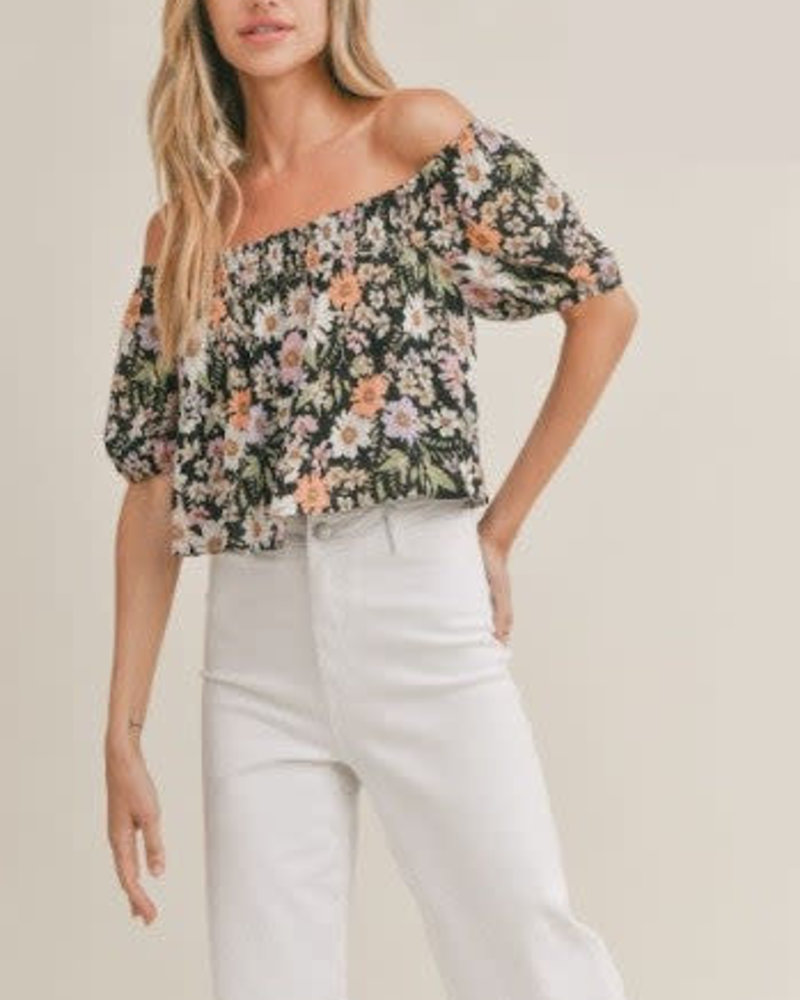 Getaway Garden Puff Sleeve Top