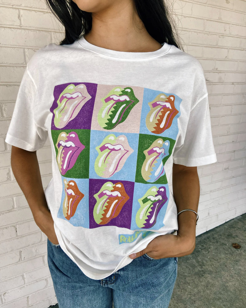 Rolling Stones 9 Licks Boyfriend Tee