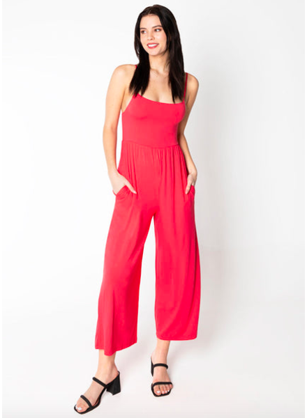 Brigette Bamboo Jumpsuit | Berry