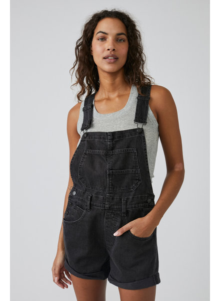 Free People Ziggy Shortalls | Black