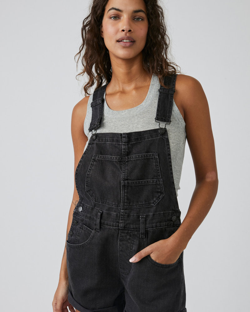 Free People Ziggy Shortalls | Black