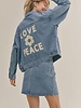 Love and Peace Denim Jacket