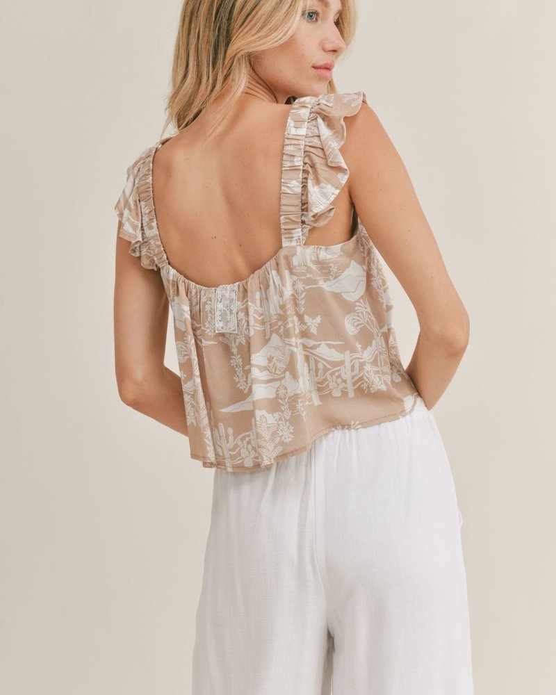 High Desert Ruffled Tank