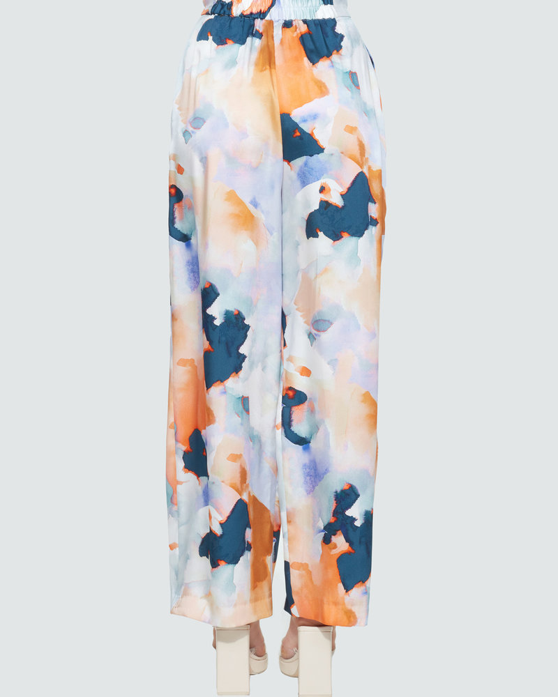 Watercolor Wide Leg Pant