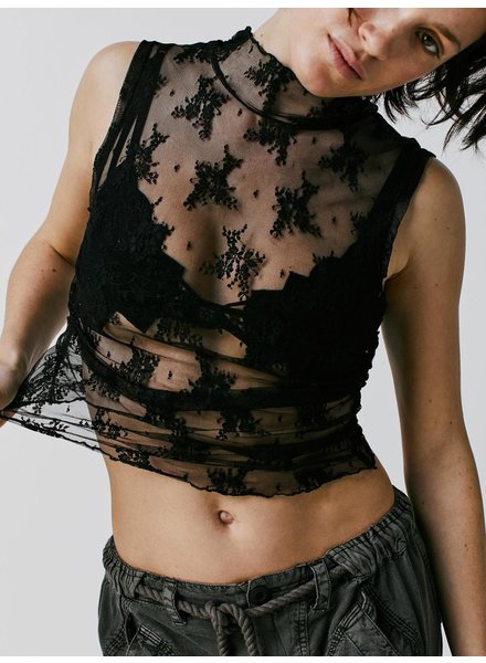 Free People Nice Try Solid Muscle Tank | Black