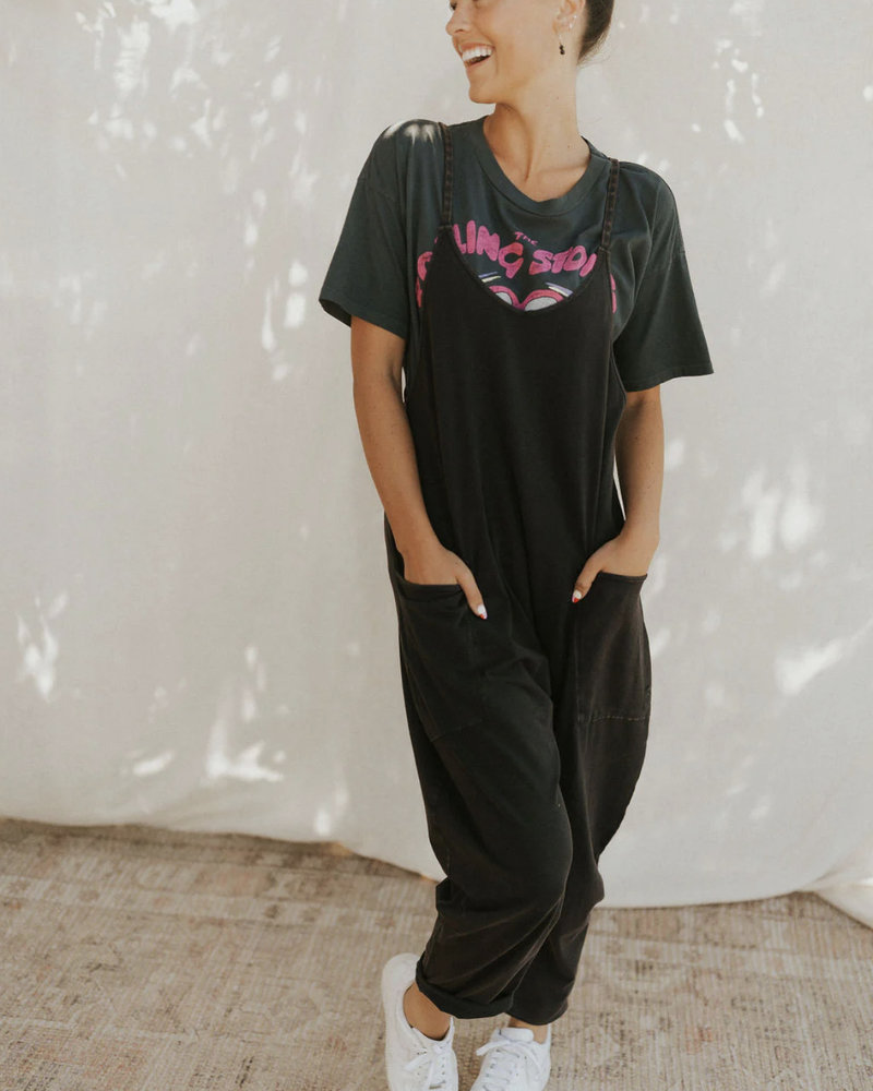 Free People Hot Shot Onesie | Black