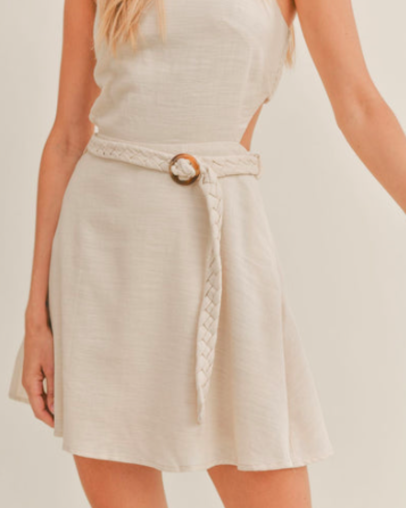 Glamping Belted Mini Dress