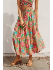 Summer Dream Tiered Midi Skirt