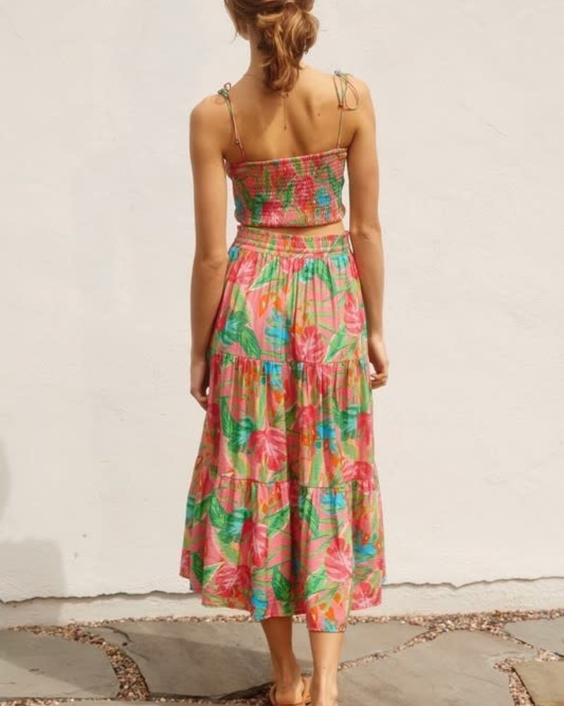 Summer Dream Tiered Midi Skirt