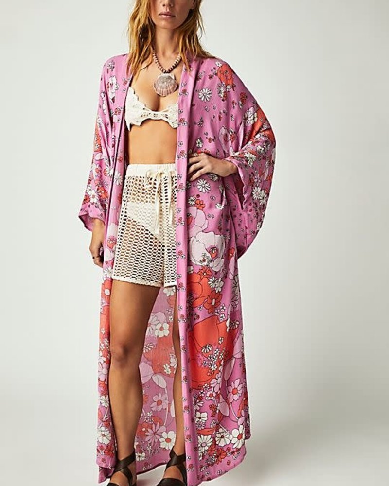 Free People Hidden Hills Maxi Kimono