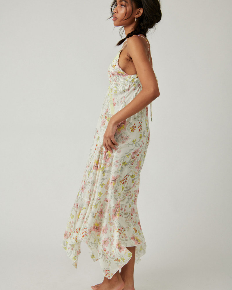 Free People There She Goes Printed Maxi | Ivory