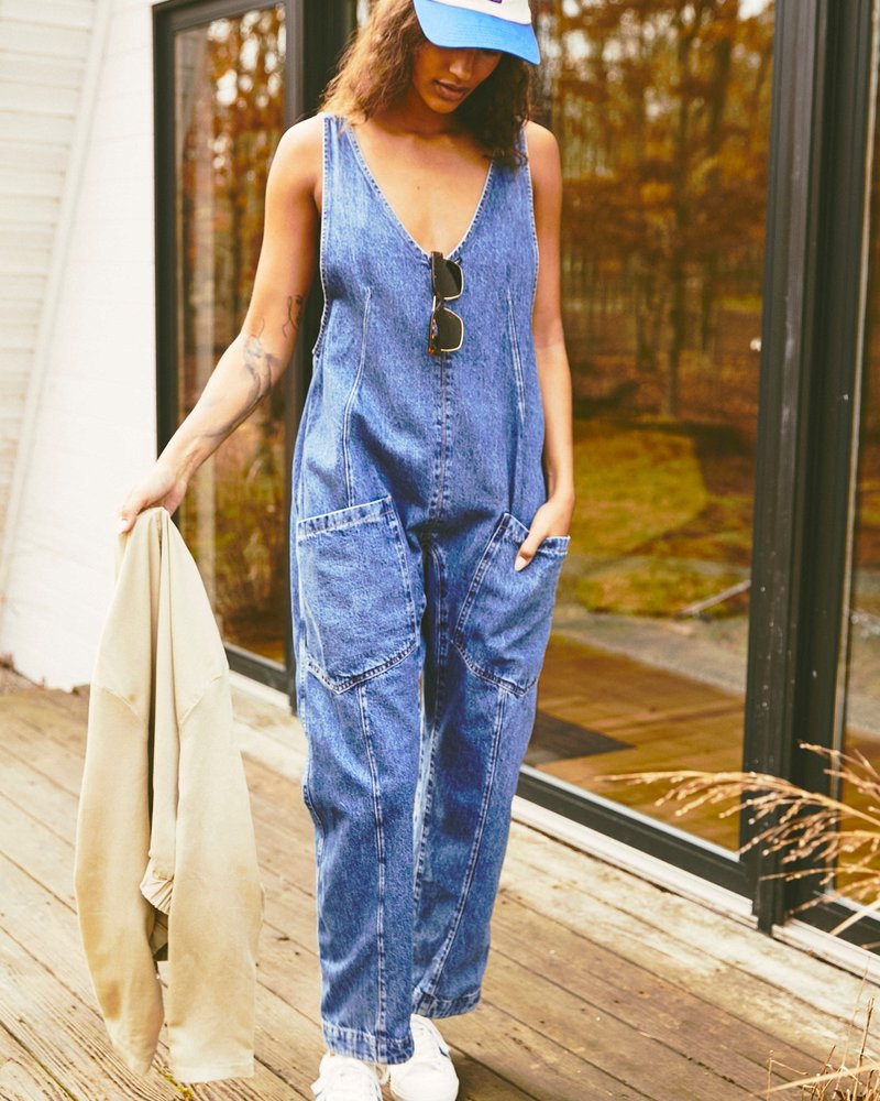 Free People High Roller Jumpsuit | Blue