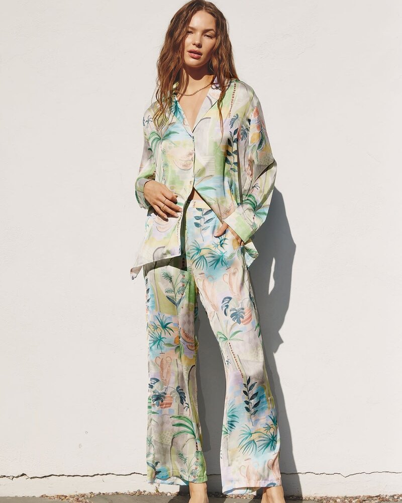 Palm Spring Shirt And Pants Set