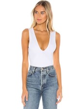 Free People Keep It Sleek Bodysuit | White