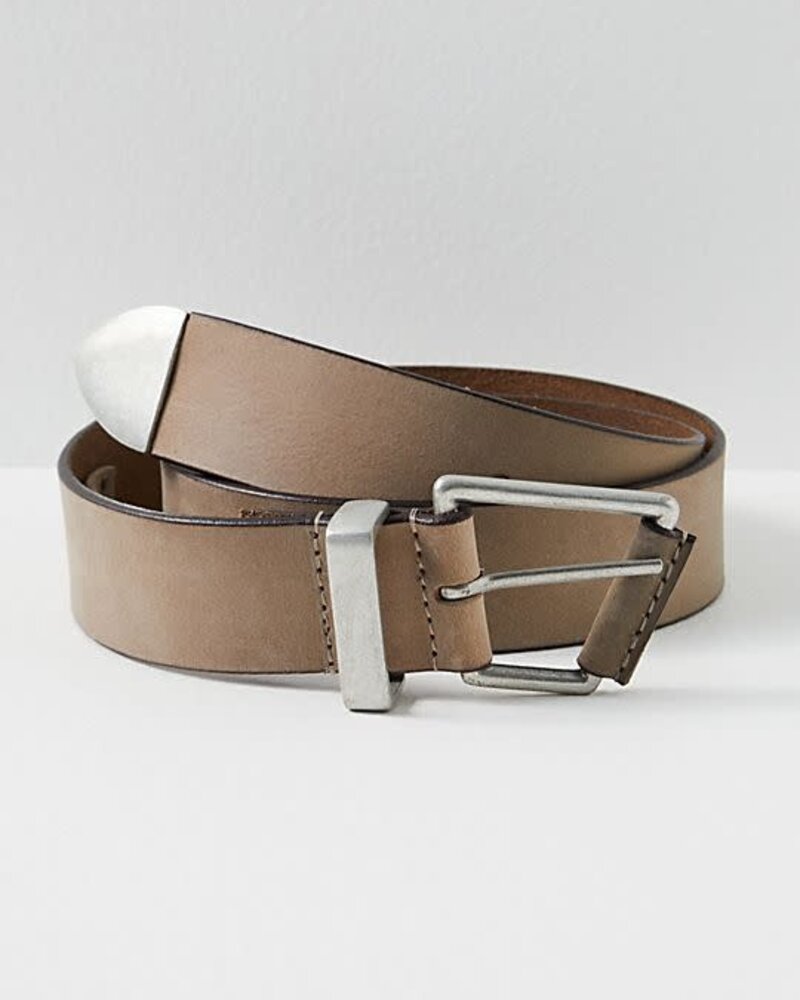 Free People Getty Leather Belt | Tweed