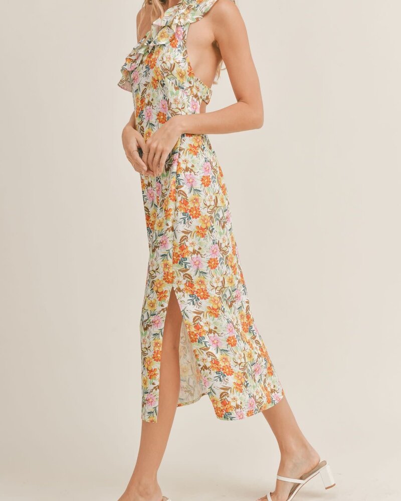 Hibiscus Honey Midi Dress