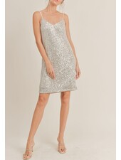 Champagne Disco Midi Dress