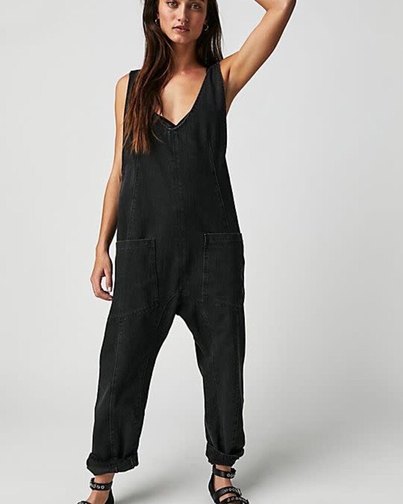 Free People High Roller Jumpsuit | Black