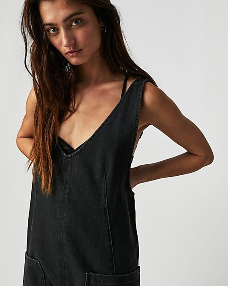 Free People High Roller Jumpsuit | Black