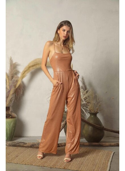 Mandie Metallic Jumpsuit