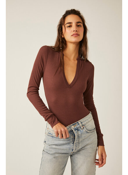 Free People Do It Right Bodysuit | Hickory