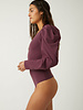 Free People Va Va Voop Bodysuit | Wine