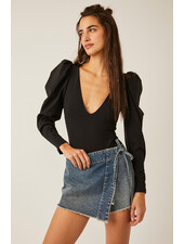 Free People Va Va Voop Bodysuit | Black