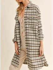 Art Deco Plaid Shacket