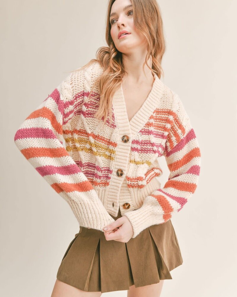 Ruby Striped Cardigan