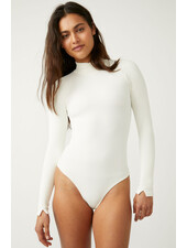 Free People XYZ Recycled Bodysuit | Ivory