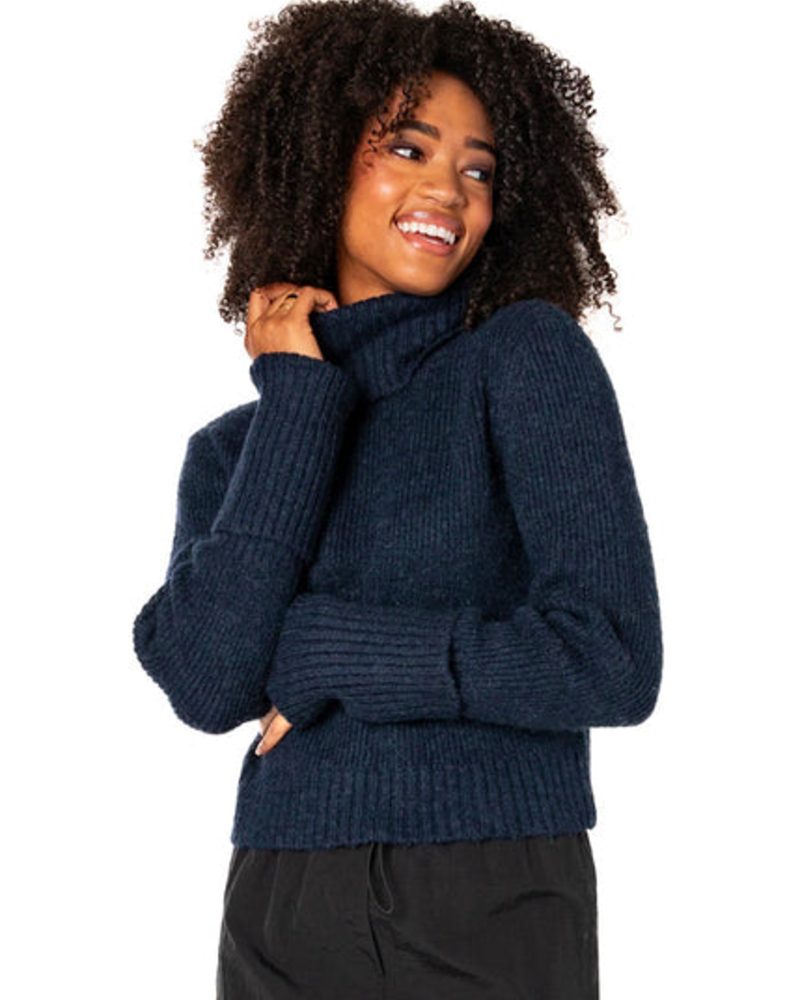 Brooks Knit Crop Sweater | Navy