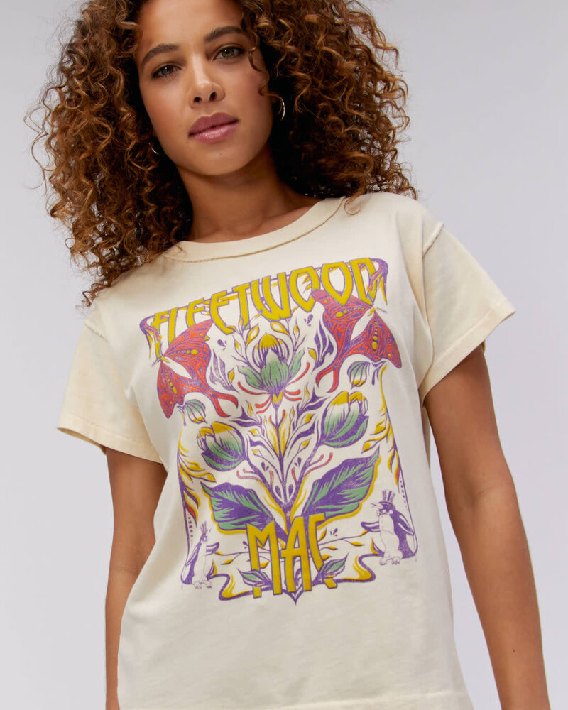 Fleetwood Mac Butterflies GF Tee | Cream