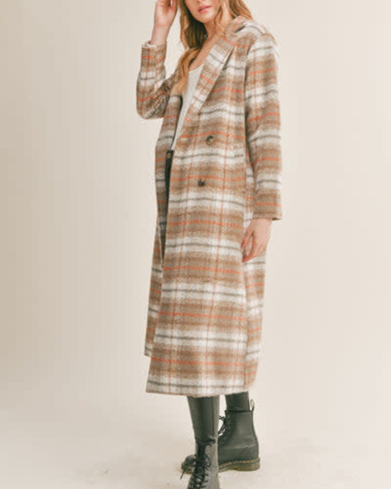 Jodi Plaid Coat