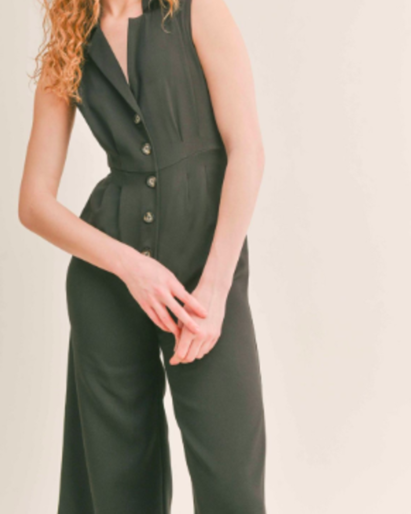 Coffee Date Jumpsuit | Black