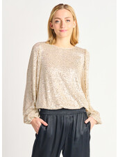 Flora Sequins Blouse | Cream