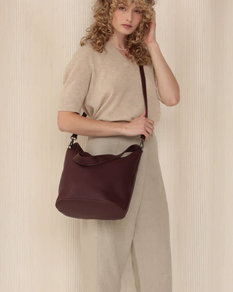 Mia Bucket Bag - Merlot