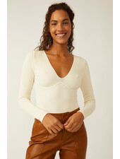 Free People Meg Bodysuit | Ivory