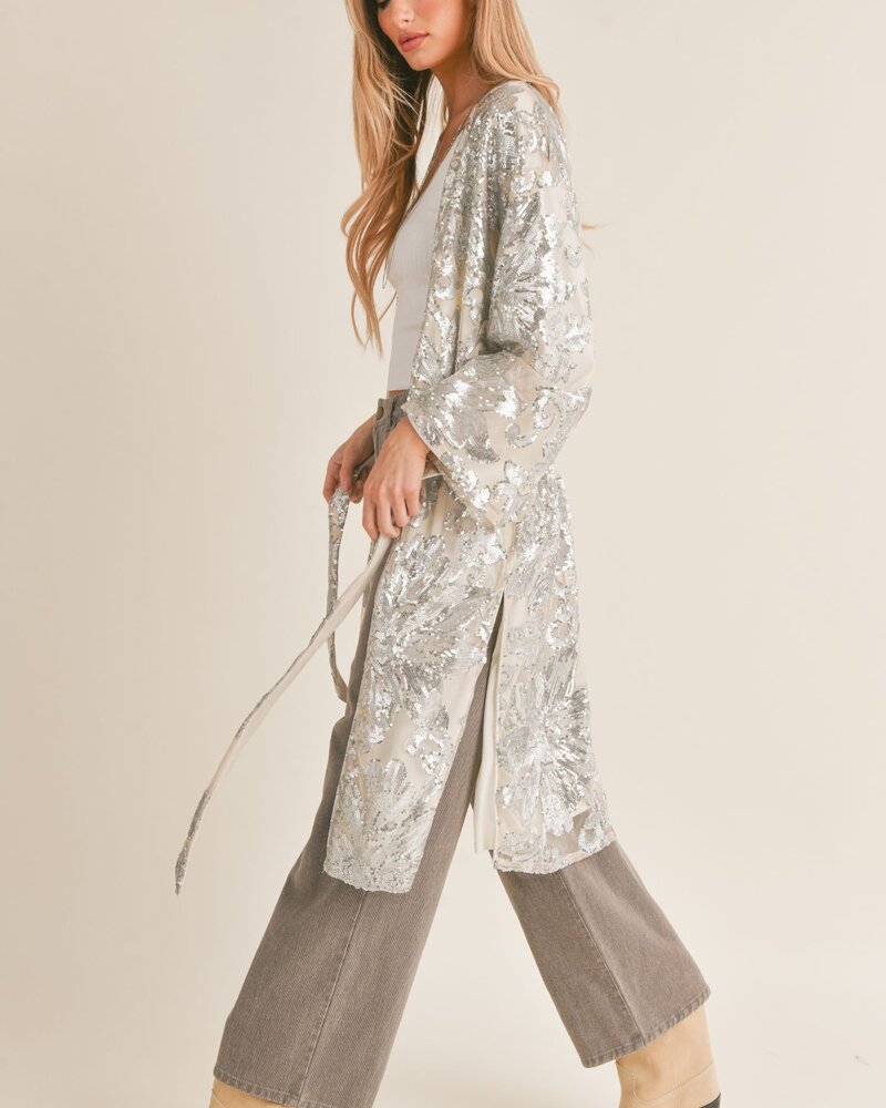 Aura Sequin Kimono