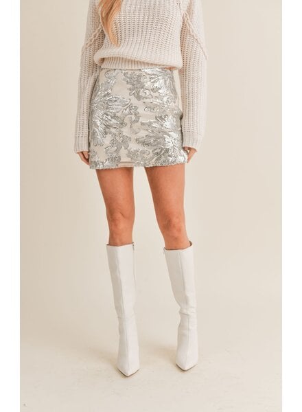 Aura Sequin Mini Skirt